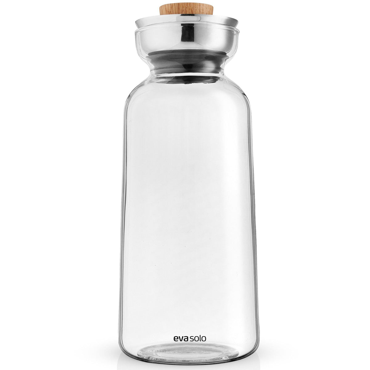 Eva Solo Silhouette glaskaraffel på 1 liter med låg af olieret eg