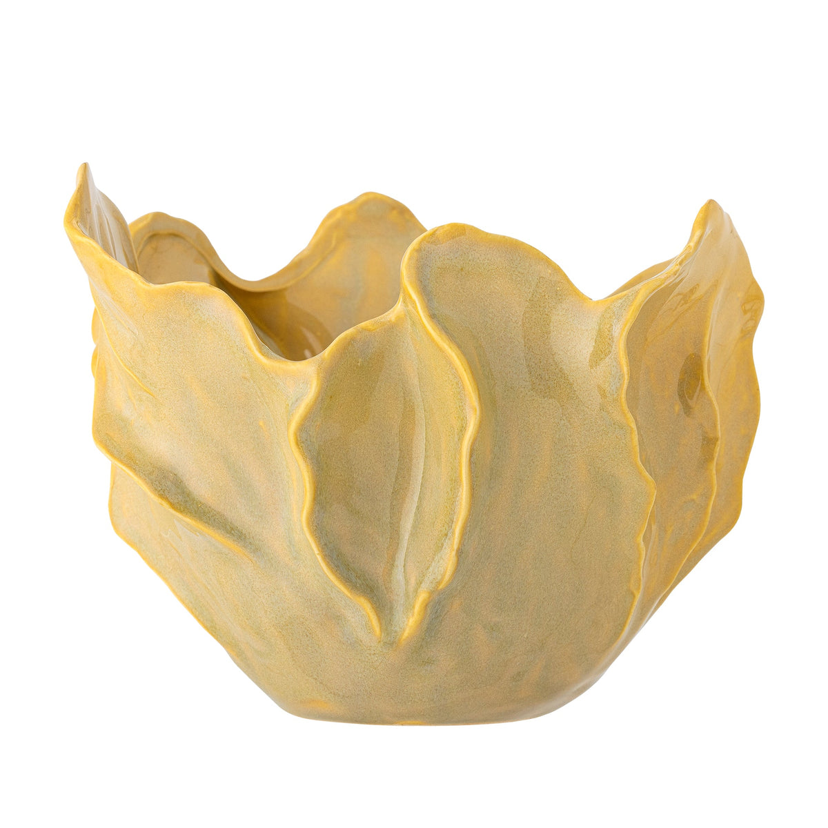 Gul Bastien skål i stentøj fra Bloomingville, Ø25,5 × H18 cm