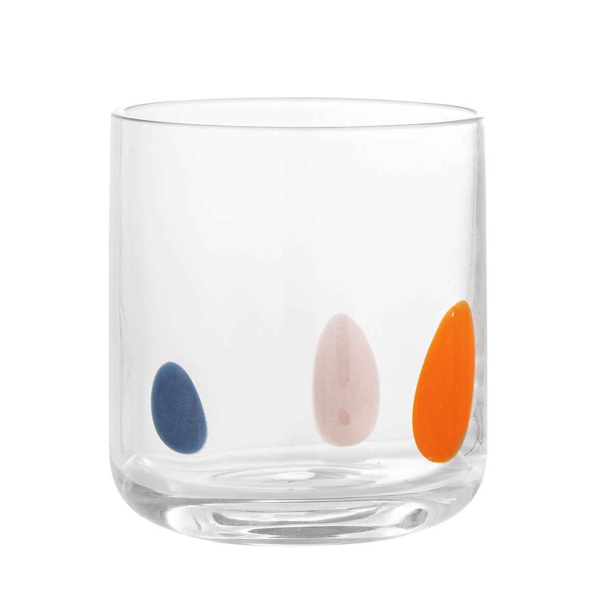 Klart Afeen drikkeglas i mundblæst glas fra Bloomingville, Ø8 x H9 cm