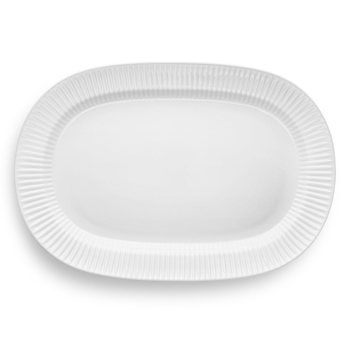Hvidt rundt Legio Nova serveringsfad fra Eva Trio, 42 cm