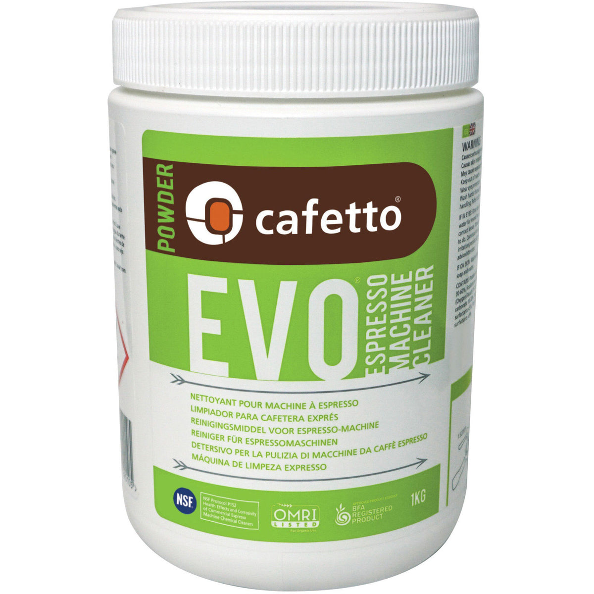 Cafetto EVO rengøringspulver til espressomaskine i 1 kg