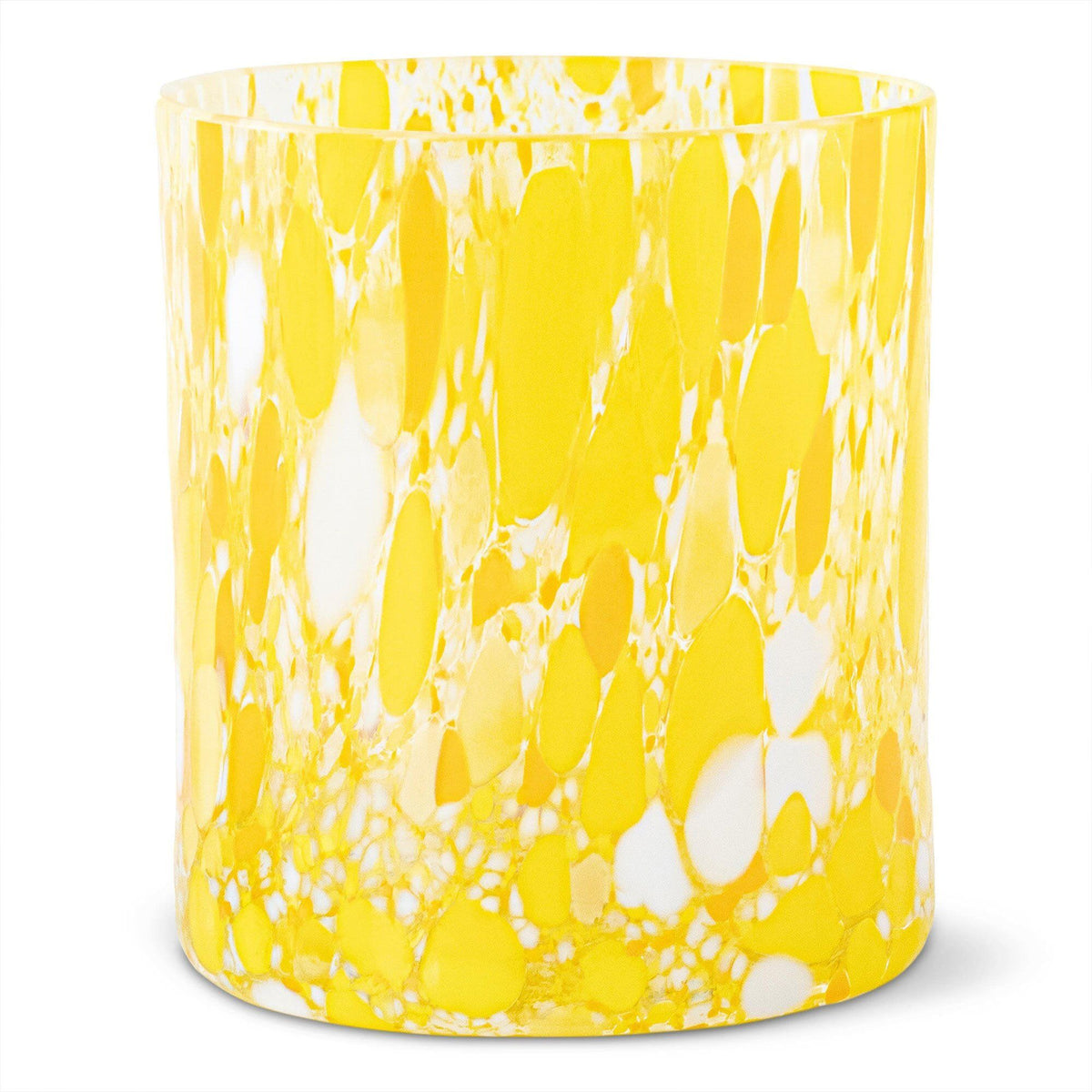 Gult Swirl Multi drikkeglas på 35 cl fra Magnor i krystalglas