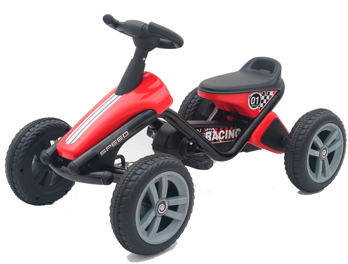 Se Racing 01 GoKart til børn, Rød (3-6 år) ✔ Kæmpe udvalg i MegaLeg - Køb online på udsalg og tilbud lige nu ✔ Billig fragt • Hurtig levering - Varenummer: MMAction-28207 og 5712548282071 på lager - Udsalg på Gokarts med Pedaler Spar helt op til 57% - Udsalg på produkter fra mere end 2.739 mærker