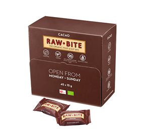 Se RAWBITE Officebox Cacao 45x15g Ø ✔ Kæmpe udvalg i Raw Bite - Køb online på udsalg og tilbud lige nu ✔ Hurtig levering til lave fragtpriser - Varenummer: Helsegrossisten-53309 og 5712840150092 på lager - Udsalg på Mad & drikke > Raw Bite > Bars Store besparelser – op til 77% - Store besparelser på over 2.281 mærker