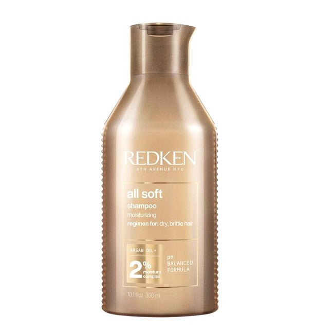 Redken All Soft shampoo i flaske på 300 ml