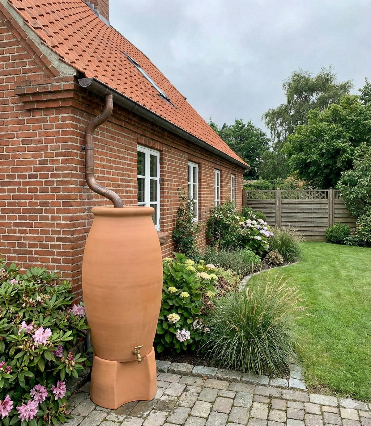 Regnvandsbeholder Apollo på 235 liter med aftapningshane