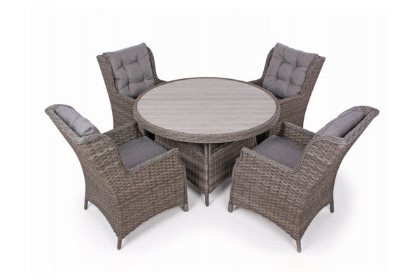 Se Rio Grå Havemøbelsæt m/4 loungestole - Ø 130 cm - m/vandafv. hynder ❤ Super billig fragt og lynhurtig levering - Varenummer: Havemøbelland-DK1774 og barcode / Ean: 5709386475659 på lager - Udsalg på HAVEMØBELSÆT - Vedligeholdelsesfrie havemøbelsæt Store besparelser – op til 77% - Shop over 2.281 kendte brands på udsalg