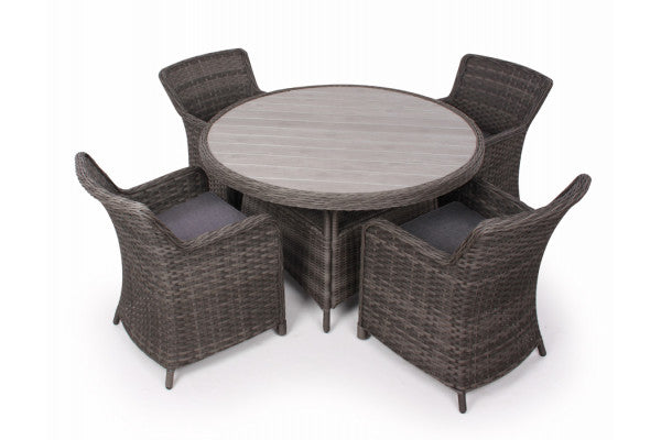 Se Rio Grå Havemøbelsæt m/4 spisestole - Ø 130 cm ❤ Lav fragtpris og hurtig levering - Varenummer: Havemøbelland-DK1776 og barcode / Ean: 5709386475659 på lager - Udsalg på HAVEMØBELSÆT - Vedligeholdelsesfrie havemøbelsæt Spar stort – op til 53% - Over 2.739 brands med kæmpe udsalg