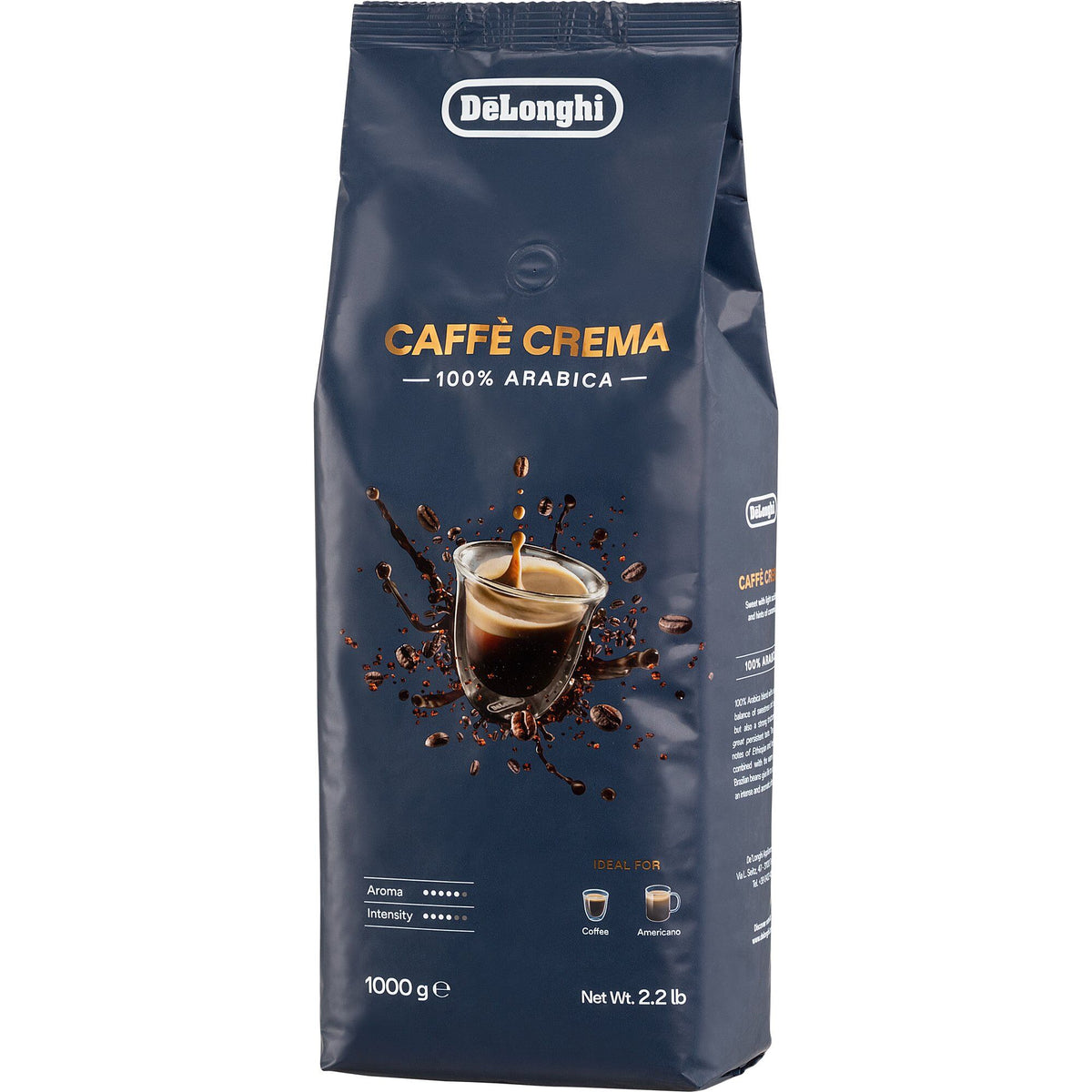 Pose med De'Longhi Caffè Crema kaffebønner på 1 kg