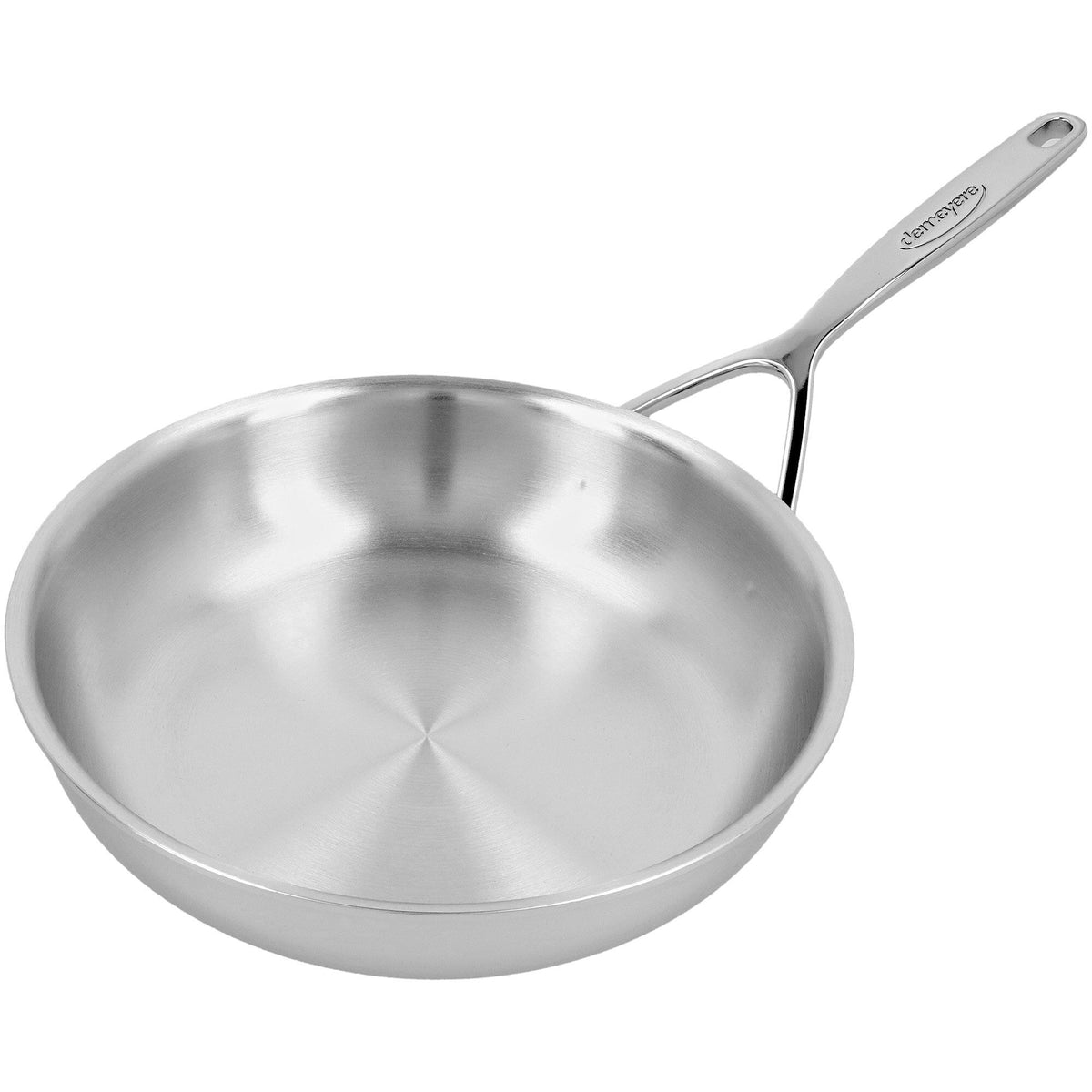 Demeyere Multiline stegepande, 28 cm, i rustfrit 18/10-stål med stålhåndtag