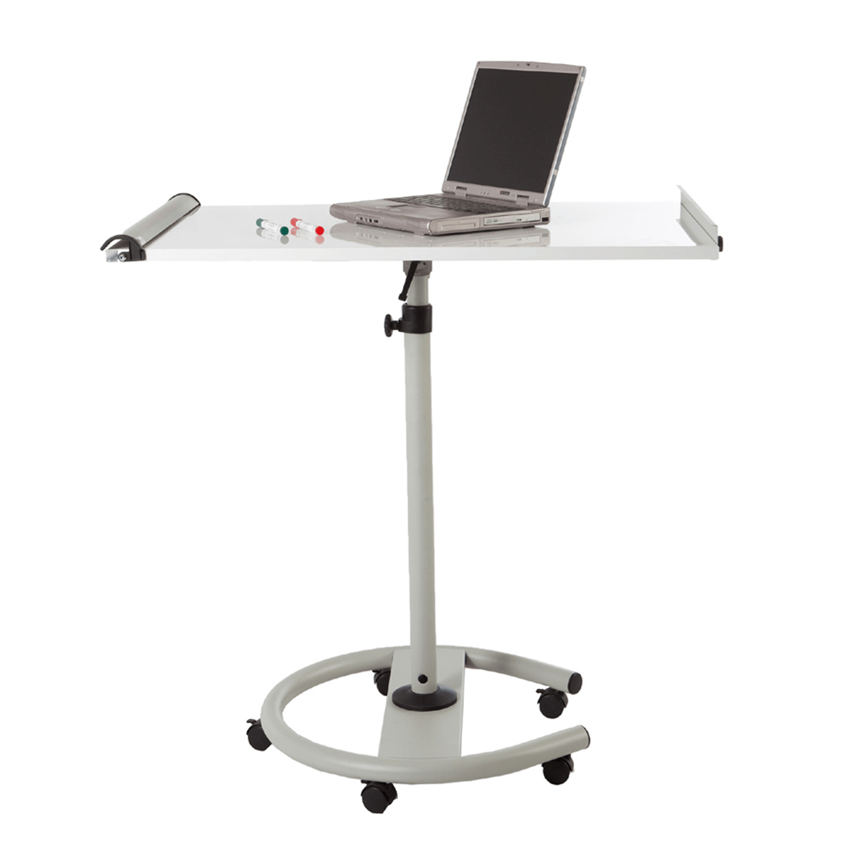 Rocada 360º mobil flipchart med whiteboard og bord i ét
