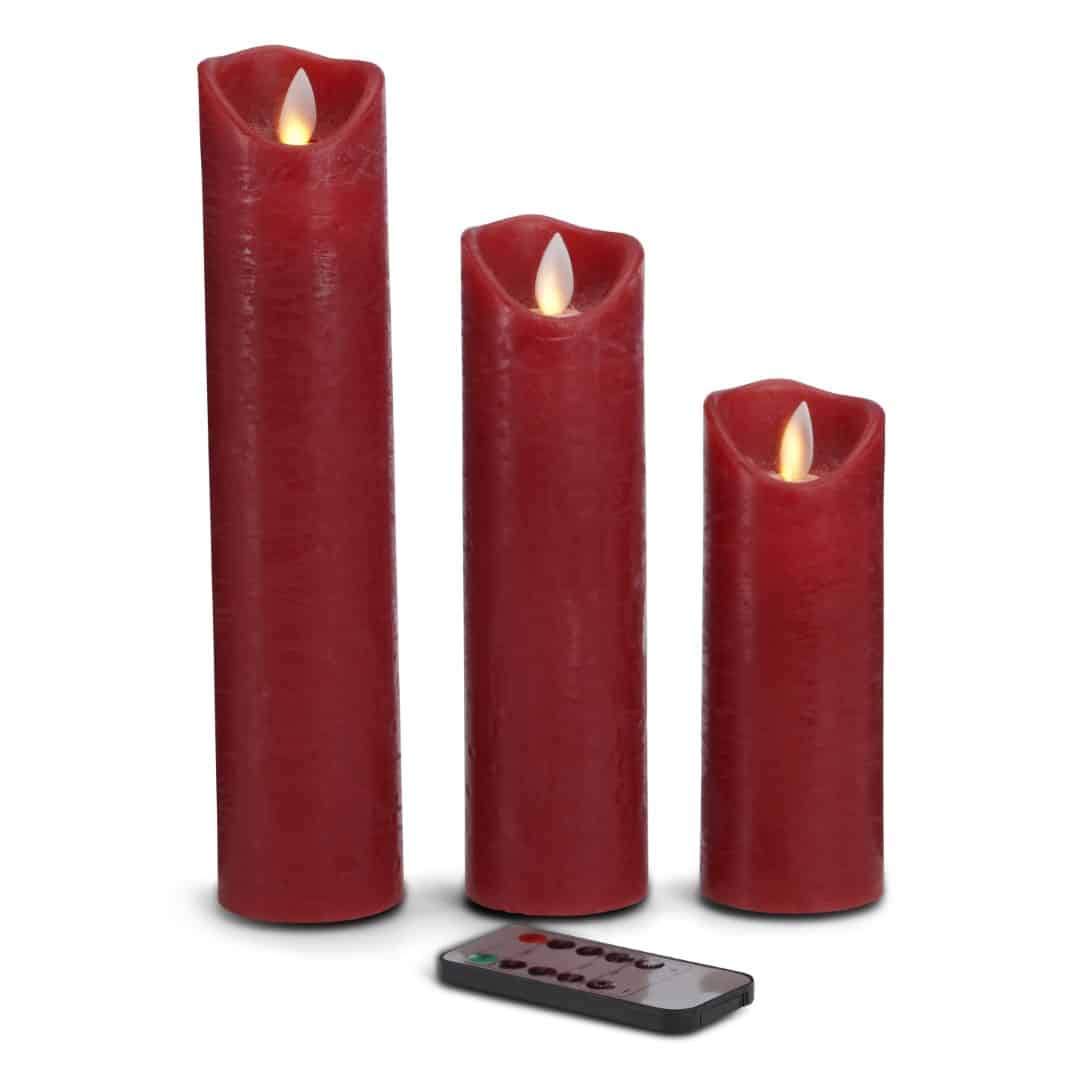 Se LED stearinlys - 3 stk. - 15/20/25 cm - m/3D flamme - (flere farver) - Rød ✔ Kæmpe udvalg i Satana - Køb online på udsalg og tilbud lige nu ✔ Lav fragtpris og hurtig levering - Varenummer: Satana-390156 på lager - Udsalg på Mad & drikke > Chokolade > Chokolade Spar helt op til 73% - Stort udsalg på over 739 brands