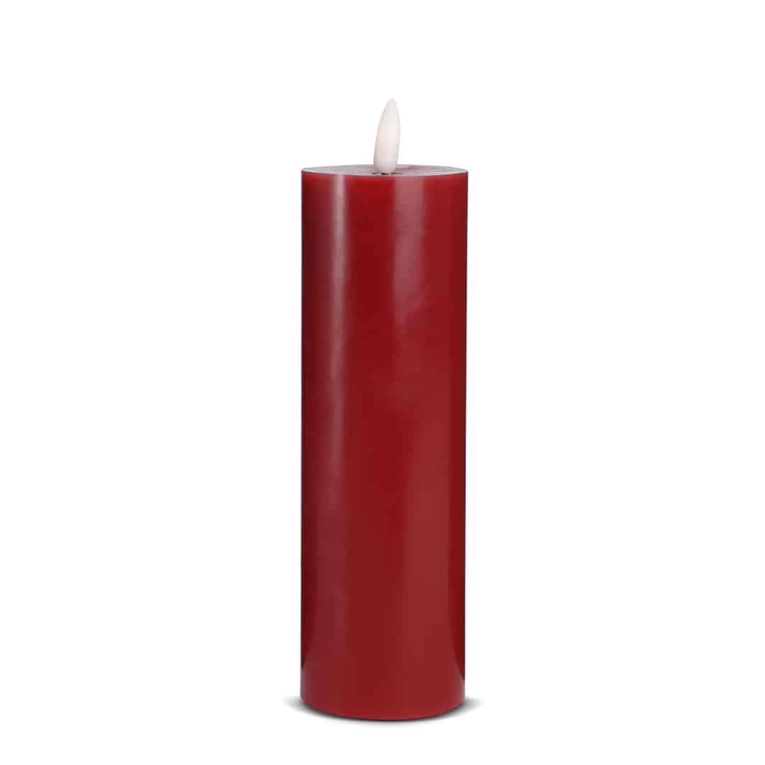 Se LED Stearinlys - 1 stk. - ø55 x 20 cm - m/3D flamme - (flere farver) - Rød ✔ Kæmpe udvalg i Satana - Køb online på udsalg og tilbud lige nu ✔ Hurtig levering til lave fragtpriser - Varenummer: Satana-391018 på lager - Udsalg på Personlig pleje > Ansigt > Krop Spar helt op til 79% - Kæmpe udsalg på over 739 brands
