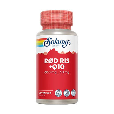 Solaray Rød ris & Q10 60 stk