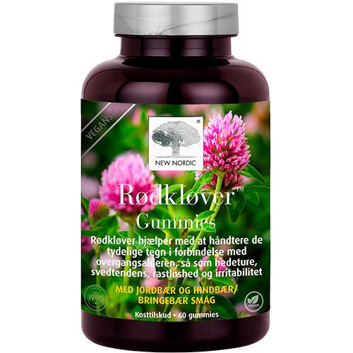 Se New Nordic Rødkløver Gummies 60 stk - 3 for 267,- ✔ Kæmpe udvalg i New Nordic - Køb online på udsalg og tilbud lige nu ✔ Billig fragt og hurtig levering - Varenummer: Helsegrossisten-58383 og 5021807012862 på lager - Udsalg på Kosttilskud > Overgangsalder > Eksamensangst Få op til 67% i rabat - Over 1.798 mærker samlet på udsalg
