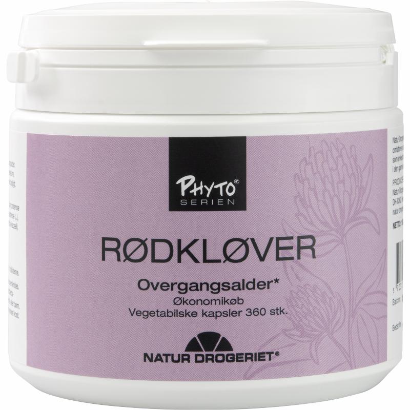 Stor pakke med Natur-Drogeriet rødkløver, 360 kapsler