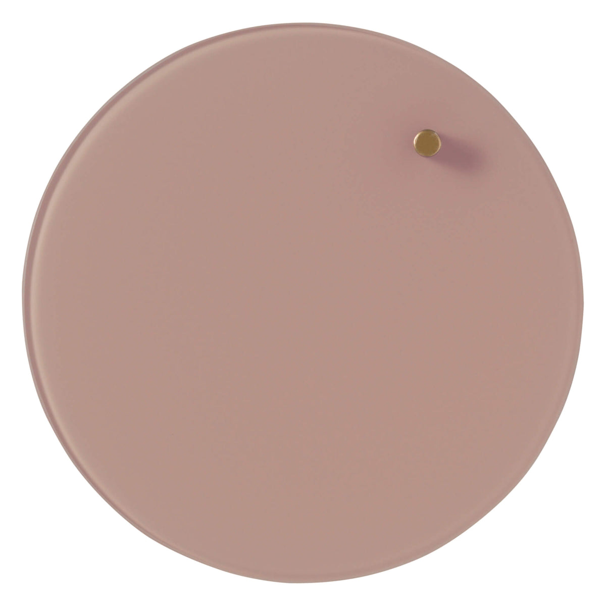 Rund rosa magnetisk glastavle fra Naga, 25 cm cirkel