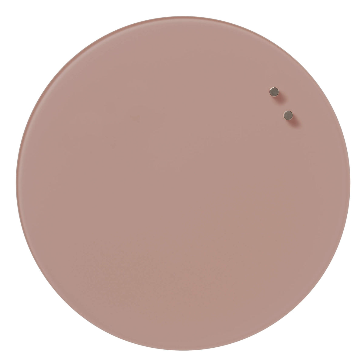 Rund rosa magnetisk glastavle på 35 cm fra Naga