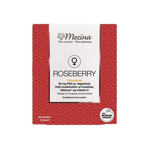 Se Mezina Roseberry 90 tabletter ✔ Kæmpe udvalg i Mezina - Køb online på udsalg og tilbud lige nu ✔ Meget billig fragt og hurtig levering - Varenummer: Helsegrossisten-7066 og 5709731031004 på lager - Udsalg på Mezina > > Spar stort – op til 71% - Over 2.739 mærker med daglige tilbud