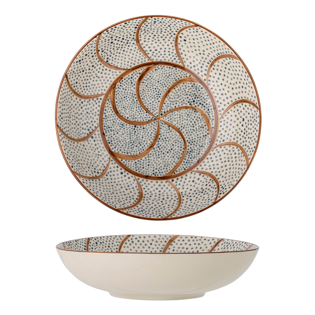 Heikki skål fra Bloomingville i multifarvet stentøj, diameter 32 cm