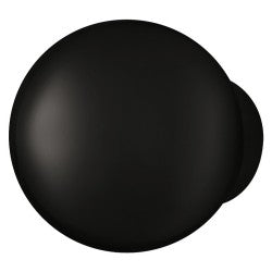 Kuglerundt Haefele knopgreb Ø 23 mm i dybsort polyamid