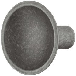 Häfele Design H1725 rund knopgreb med uddybning i fronten, fortinnet antik zinklegering