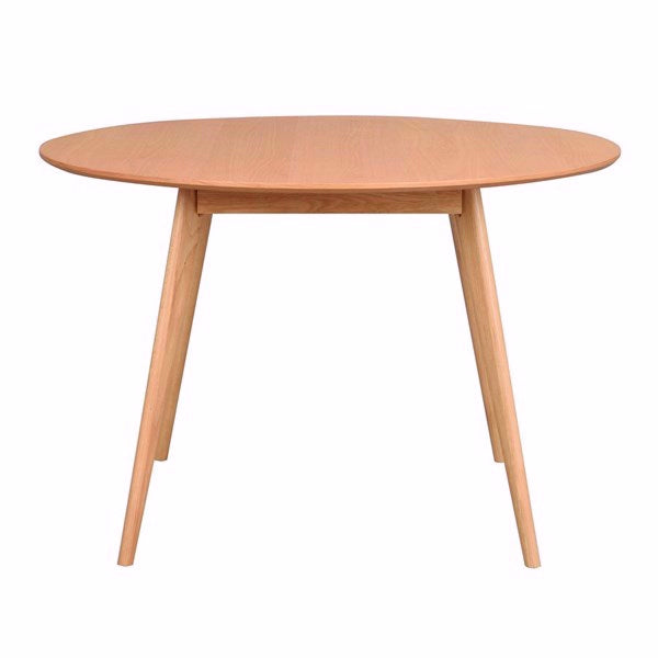 Rowico Home Yumi rundt spisebord i eg med finér-bordplade