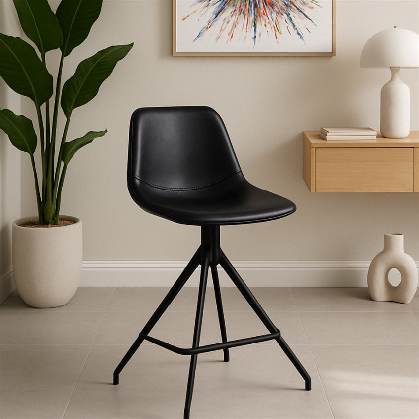 Sort Isabel barstol med drejefunktion fra Scandinavian Living