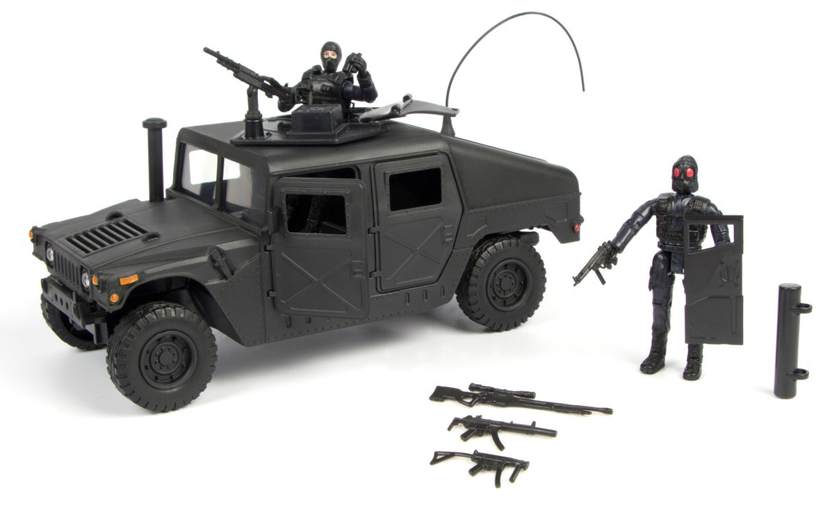 Se S.W.A.T. Humvee inkl. tilbehør og 2 figurer 1:18 ✔ Kæmpe udvalg i World Peacekeepers - Køb online på udsalg og tilbud lige nu ✔ Lav fragtpris og hurtig levering - Varenummer: MMAction-19977123 og 18859771231 på lager - Udsalg på Militær Actionfigurer 9,5 cm Op til 61% rabat - Over 2.739 mærker samlet ét sted