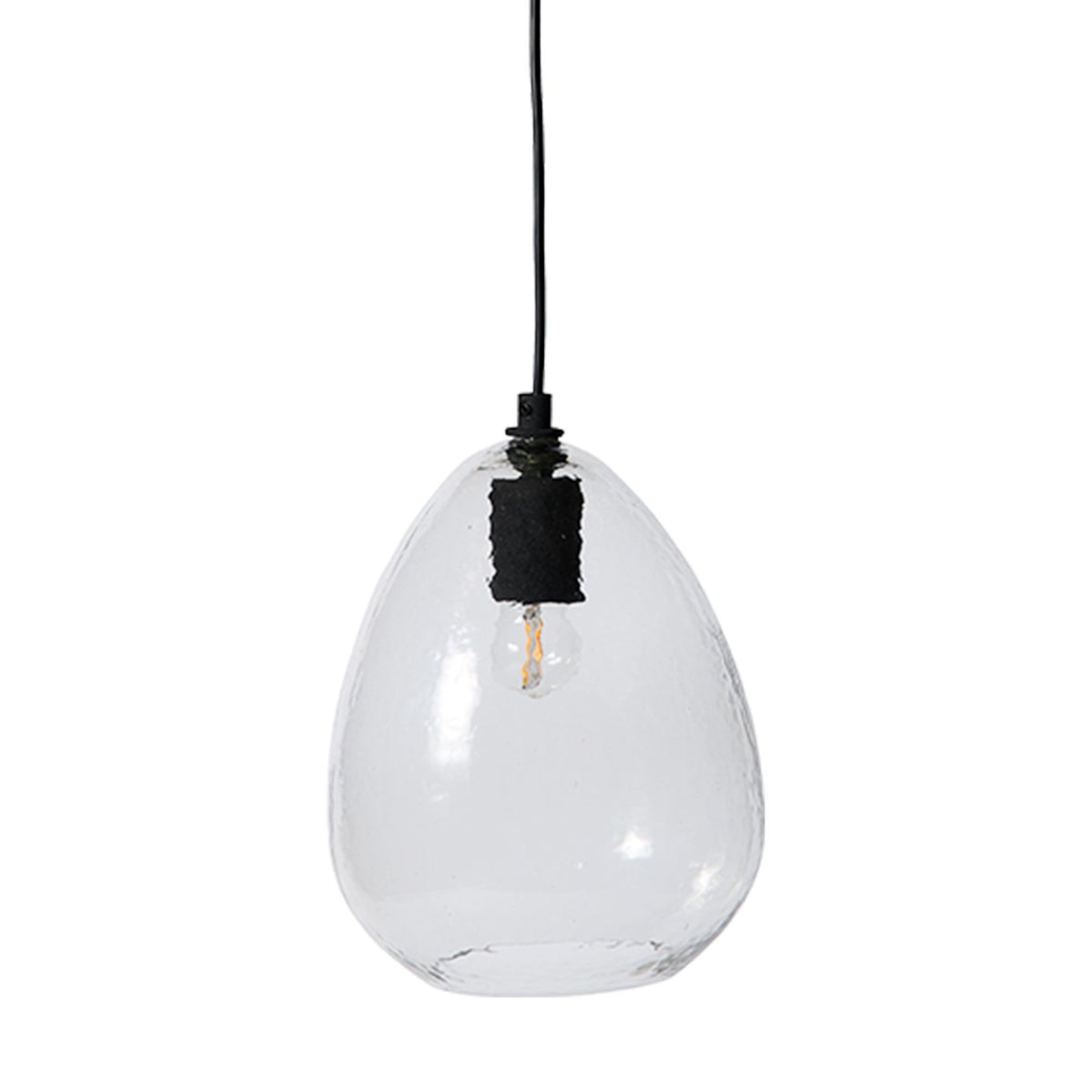 Muubs Kiho taklampe medium i klart glas, 20 x 27 cm