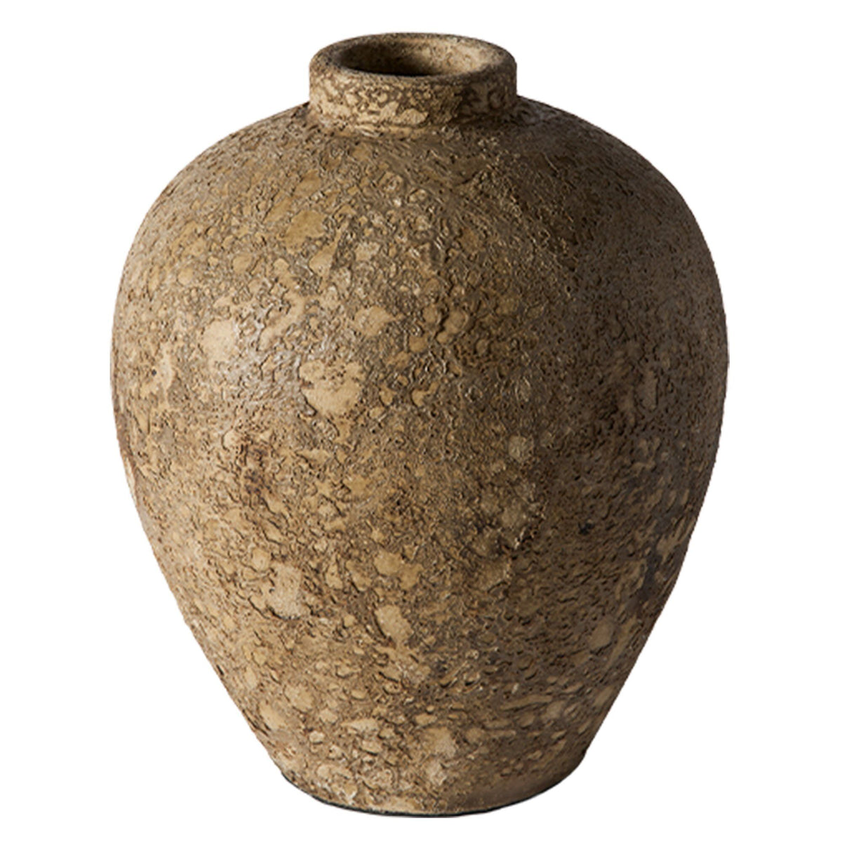 Muubs Luna vase på 40 cm i beige med taktil overflade