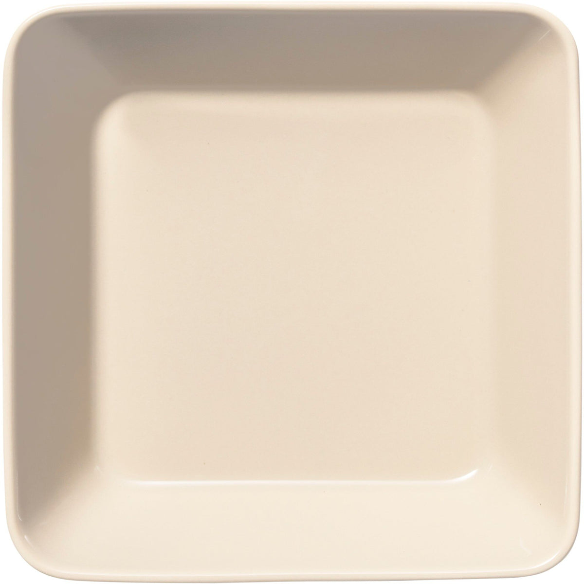 Iittala Teema firkantet porcelænsfad, 16 x 16 cm, i farven linen