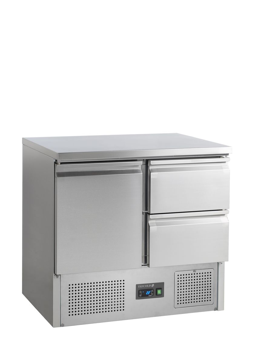 Tefcold SA912 saladette med skuffer i rustfrit stål