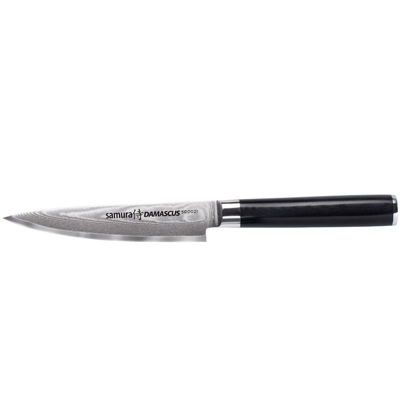 Se Samura Damascus universalkniv, 12,5 cm ✔ Kæmpe udvalg i Samura ✔ Meget billig fragt og hurtig levering: 1 - 2 hverdage - Varenummer: KTO-SD-0021 og barcode / Ean: &
