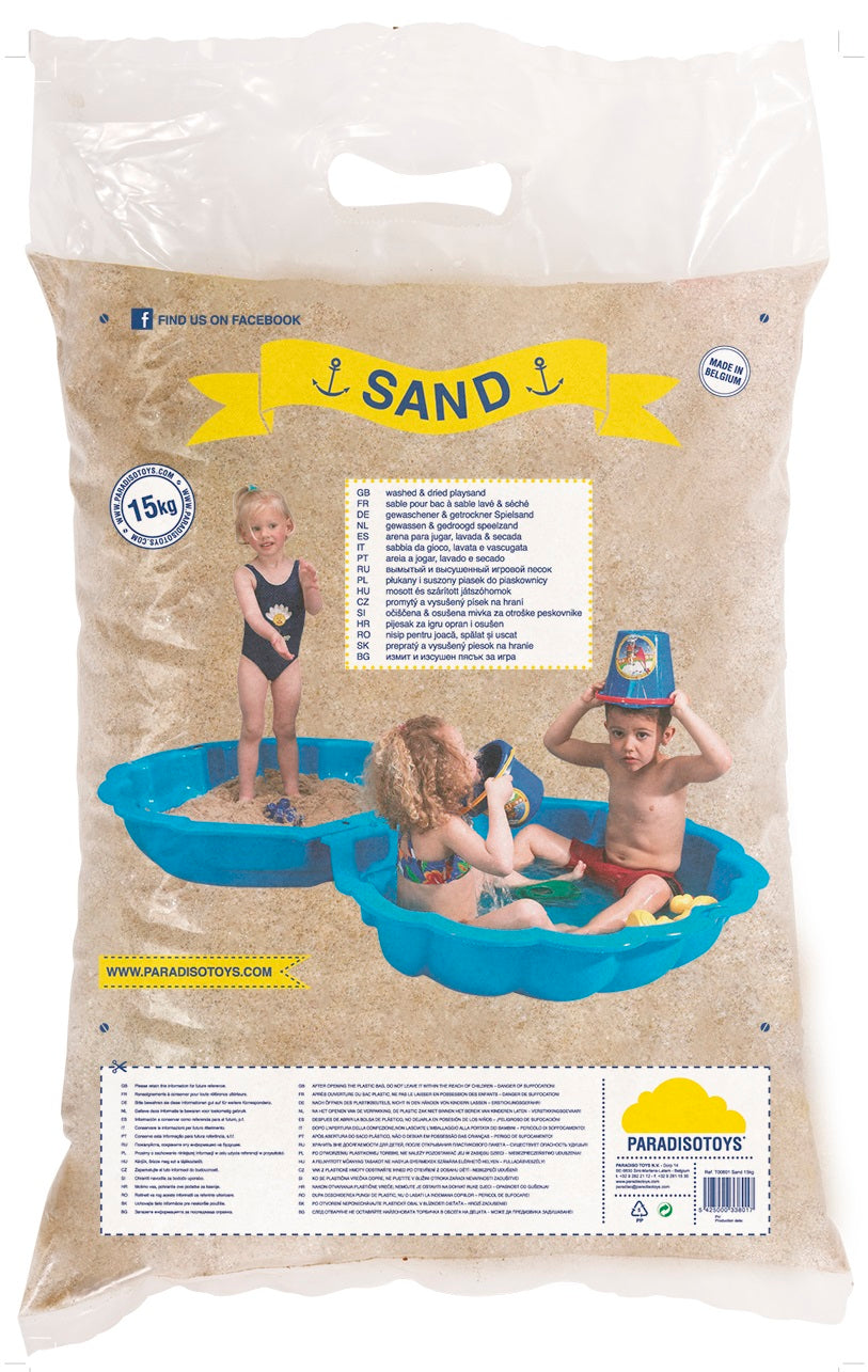 Se Sand til sandkassen 15kg (sterilt) ✔ Kæmpe udvalg i Paradiso Toys - Køb online på udsalg og tilbud lige nu ✔ Hurtig levering til lave fragtpriser - Varenummer: MMAction-1850801 og 5425000338017 på lager - Udsalg på Sandkasser Spar stort – op til 59% - Eksklusivt udsalg på over 2.739 mærker