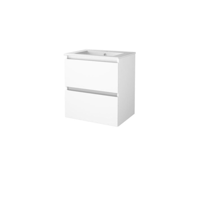 Se billigt tilbud på Sanibell Basicline møbelpakke - 60x46cm - hvid højglans. Udsalg på badeværelsesmøbler. Spar op til 67%. Hurtig levering: 1-2 hverdage.