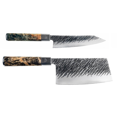 Se Satake Ame knivsæt (kinesisk kokkekniv + bunkakniv) ✔ Kæmpe udvalg i Satake ✔ Meget billig fragt og hurtig levering: 1 - 2 hverdage - Varenummer: KTO-SAMESET2 og barcode / Ean: '7340039202024 på lager - Udsalg på Knivsæt Spar op til 64% - Over 1354 kendte mærker på udsalg