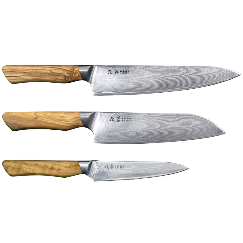 Se Satake Kaizen knivsæt, 3 dele ✔ Kæmpe udvalg i Satake ✔ Meget billig fragt og hurtig levering: 1 - 2 hverdage - Varenummer: KTO-SDO-200 og barcode / Ean: &