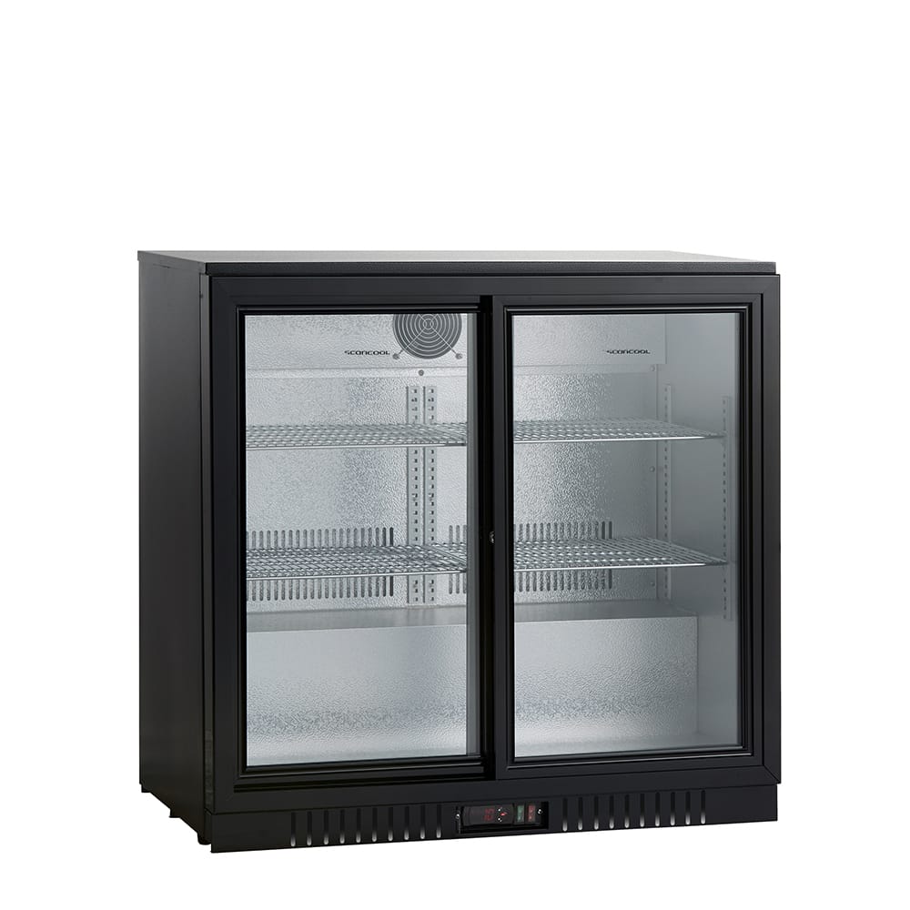 Sort Scandomestic SC 211 SLE backbar køleskab