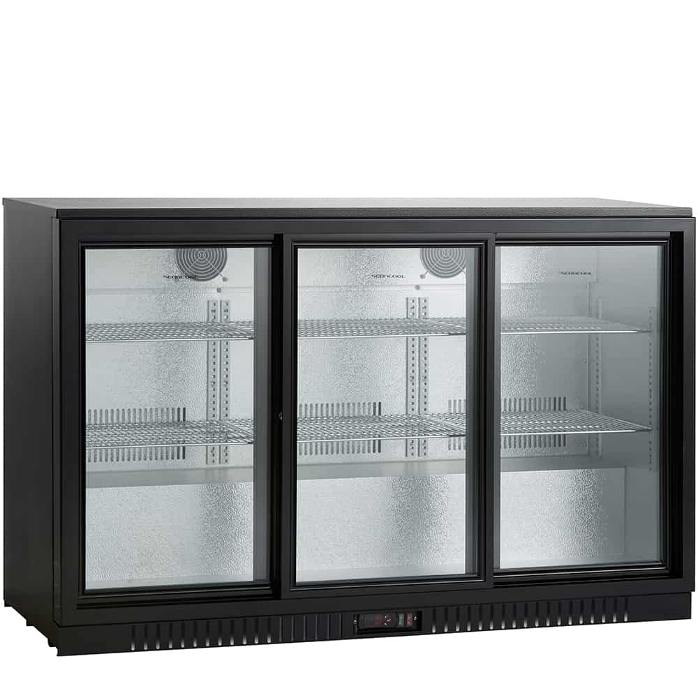 Sort Scandomestic SC 311 SLE backbar køleskab med 254 liter