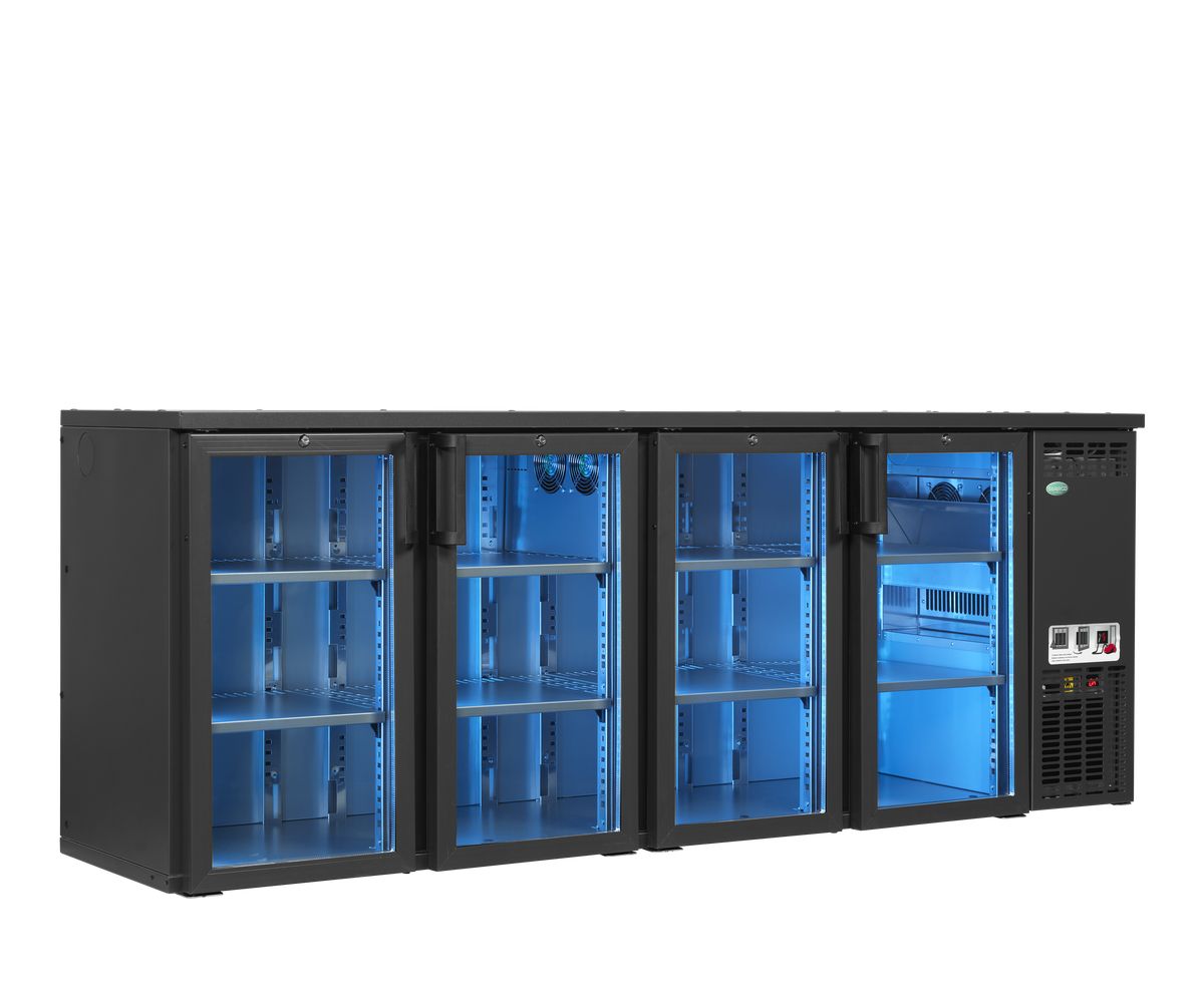 Tefcold SCL-2222GMU+ eksklusiv backbar køleskab i antracitgrå