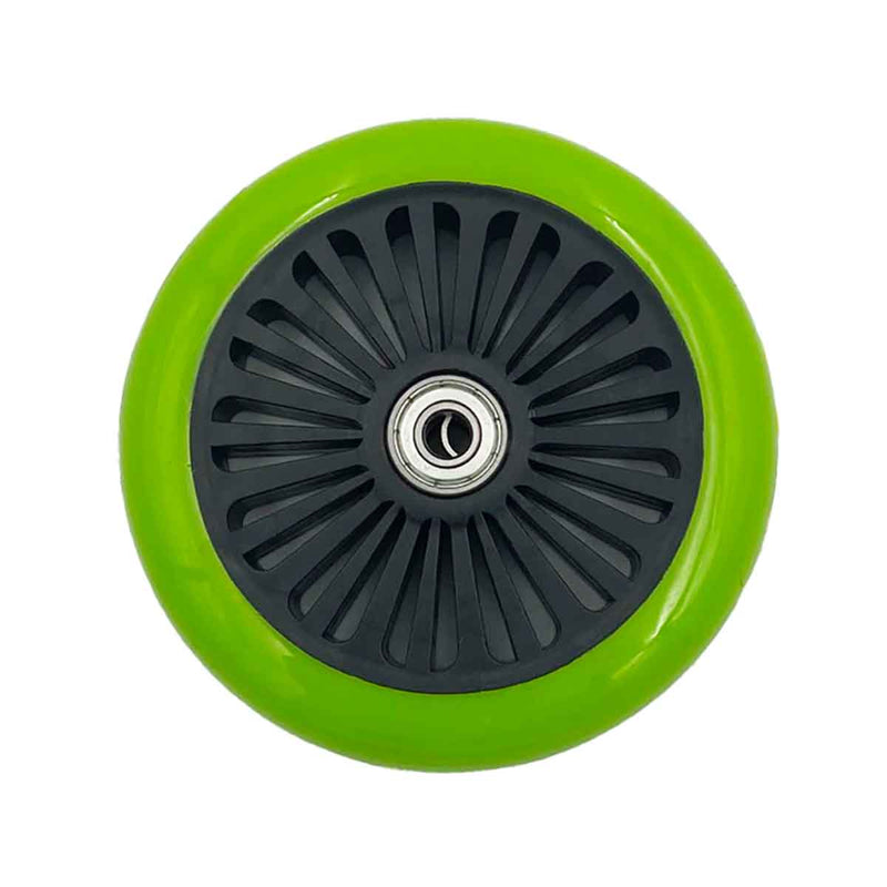 Se SR 120mm Nylon Core Hjul Grøn/Sort - 1stk 120mm ✔ Kæmpe udvalg i  StreetSurfing ✔ Hurtig levering: 1 - 2 Hverdage samt billig fragt - Varenummer: JUCO-scootandride2 og barcode / Ean: &