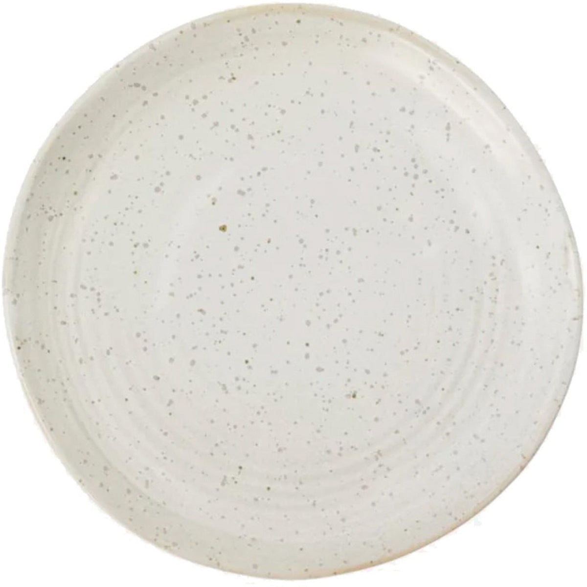 Kagetallerken Pion i hvidt og gråt meleret porcelæn fra House doctor