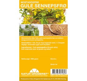 Se ND Sennepsfrø gul hel 1000 g. ✔ Kæmpe udvalg i Natur Drogeriet A/S - Køb online på udsalg og tilbud lige nu ✔ Hurtig levering til lave fragtpriser - Varenummer: Helsegrossisten-11284 og 5703137971827 på lager - Udsalg på Mad & drikke > > Op til 61% rabat - Mere end 1.329 populære mærker på udsalg