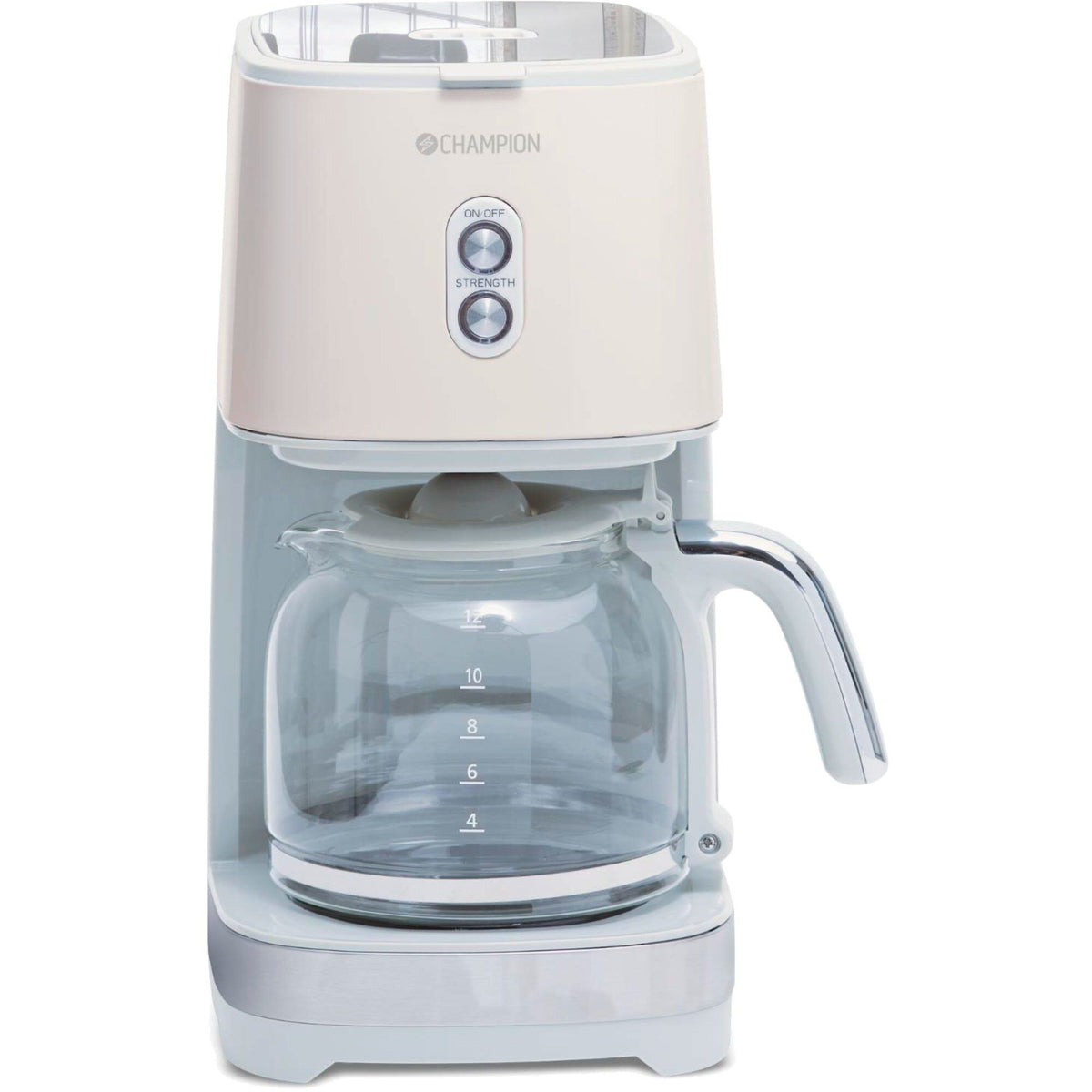 Champion kaffemaskine i cremehvid fra Creme White Series med retrodesign