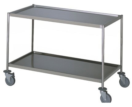 Lang Zanussi servicevogn med 2 hylder i 1200 mm