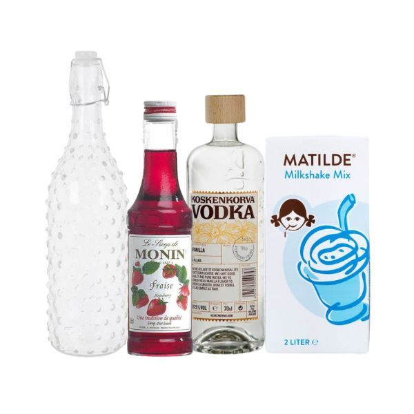 Strawberry Milkshake Shaked Shot Shotspakke