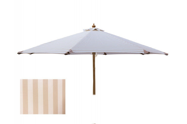Se Signe Parasol Ø 3 meter - 2-delt - Hvid/Beige stribet ❤ Lav fragtpris og hurtig levering - Varenummer: Havemøbelland-DK3934 og barcode / Ean: 5708156063874 på lager - Udsalg på PARASOLLER - Markedsparasoller Store besparelser – op til 71% - Shop over 2.281 kendte brands på udsalg
