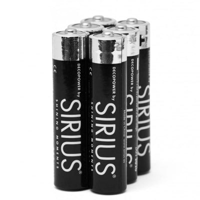 Se Sirius - AAAA DecoPower batterier by , 6 stk ✔ Kæmpe udvalg i Sirius ✔ Hurtig levering: 1 - 2 Hverdage samt billig fragt - Varenummer: RKTK-SI88815 og barcode / Ean: '5707310888155 på lager - Udsalg på Spar op til 61% - Over 1300 kendte brands på udsalg