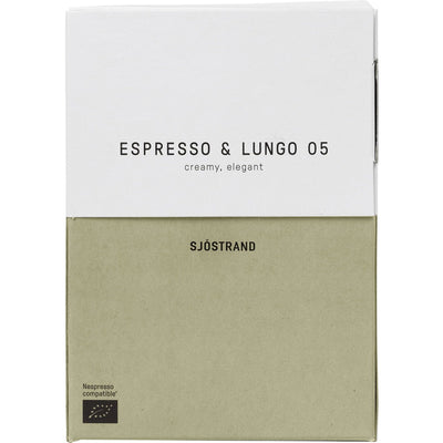 Se Sjöstrand N°5 Espresso & Lungo kaffekapsler, 100 stk. ✔ Kæmpe udvalg i Sjöstrand ✔ Meget billig fragt og hurtig levering: 1 - 2 hverdage - Varenummer: KTO-C5C og barcode / Ean: '7350010860525 på lager - Udsalg på Kaffekapsler Spar op til 58% - Over 1334 design mærker på udsalg